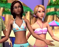 Barbie España  💖¡Concurso de surf! 🌊🌈Barbie en una aventura de sirenas 2 💖Película Barbie